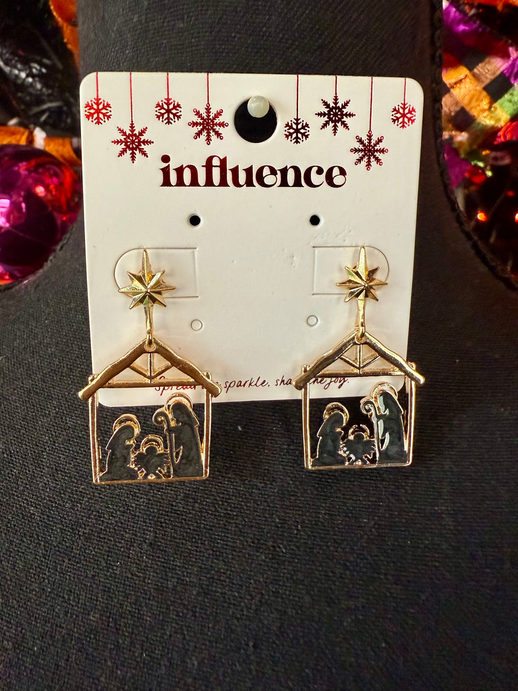 Christmas Nativity Earrings
