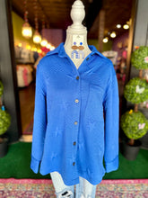 Load image into Gallery viewer, Royal Blue Star Embroidered Jacket
