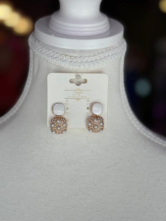 Pearl Studded Dangle