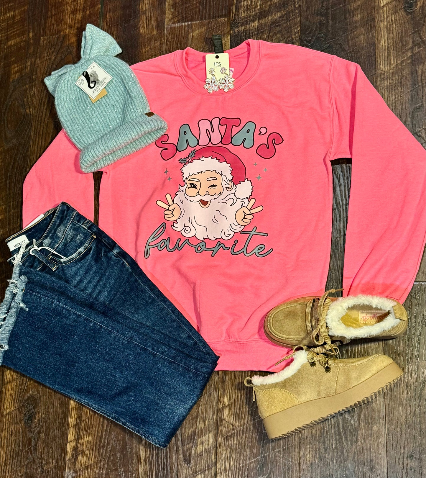 “ Santa’s Favorite ” sweatshirt