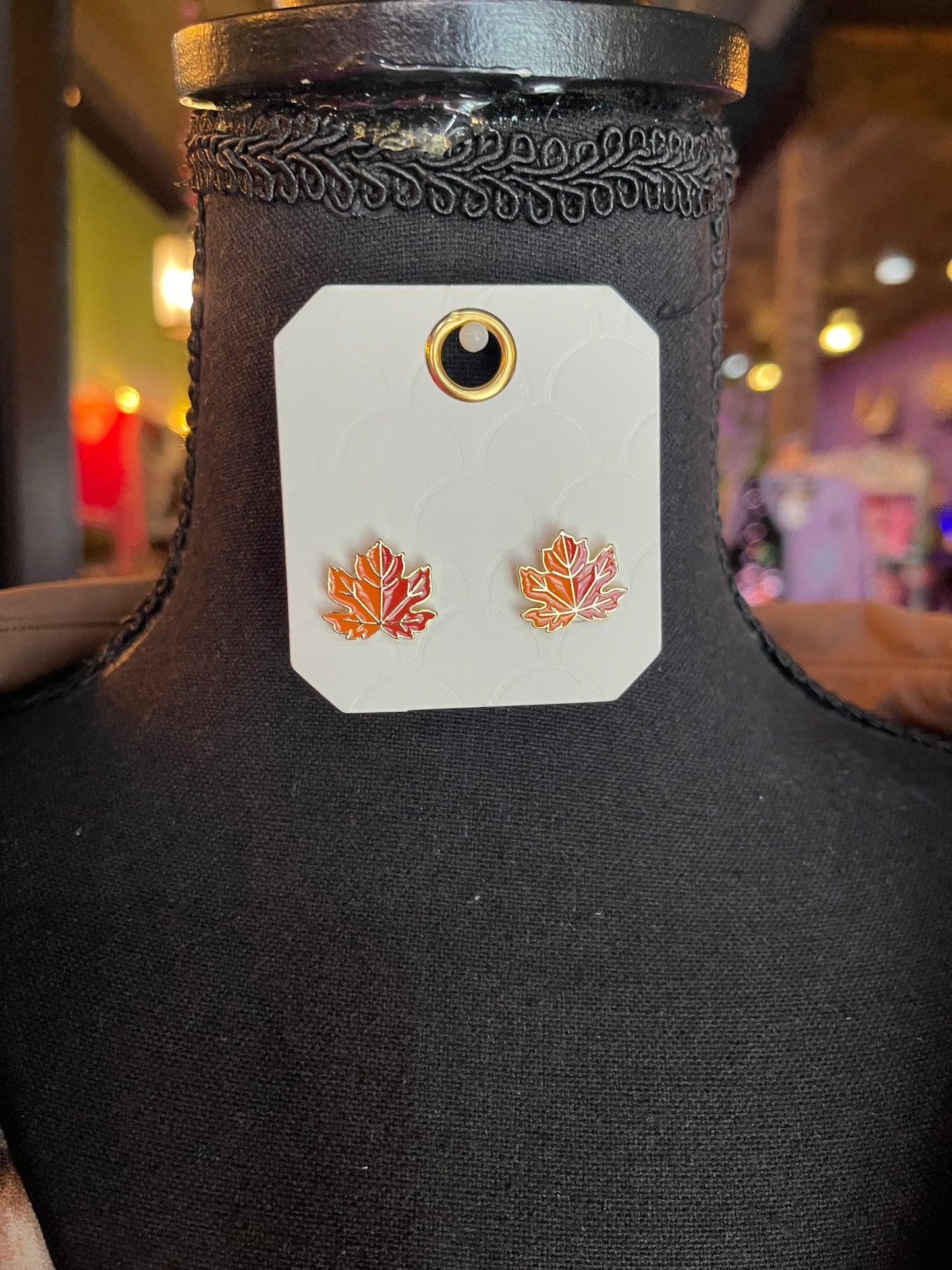 Fall Maple Leaf Studs