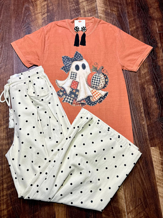 Comfort Colors Patchwork Ghost T-Shirt