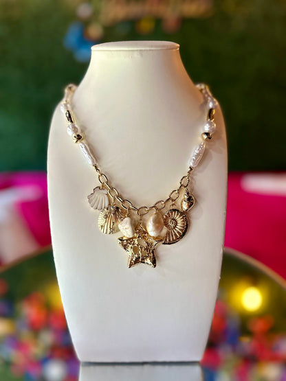 Sea Life Multi-charm Necklace
