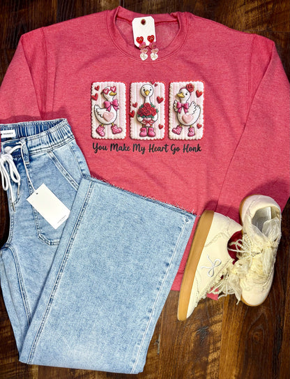 You Make My Heart Go Honk Sweatshirt