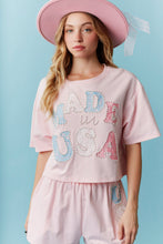 Load image into Gallery viewer, Lace &amp; Pearl-Outlined “ Made in USA ” Set

