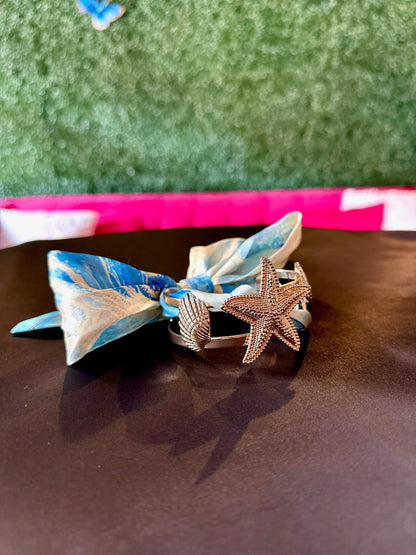 Sealife Scarf Gold Bangle
