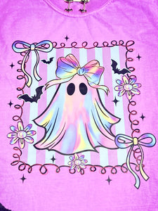 Comfort Colors Coquette Faux Iridescent Ghost T-Shirt