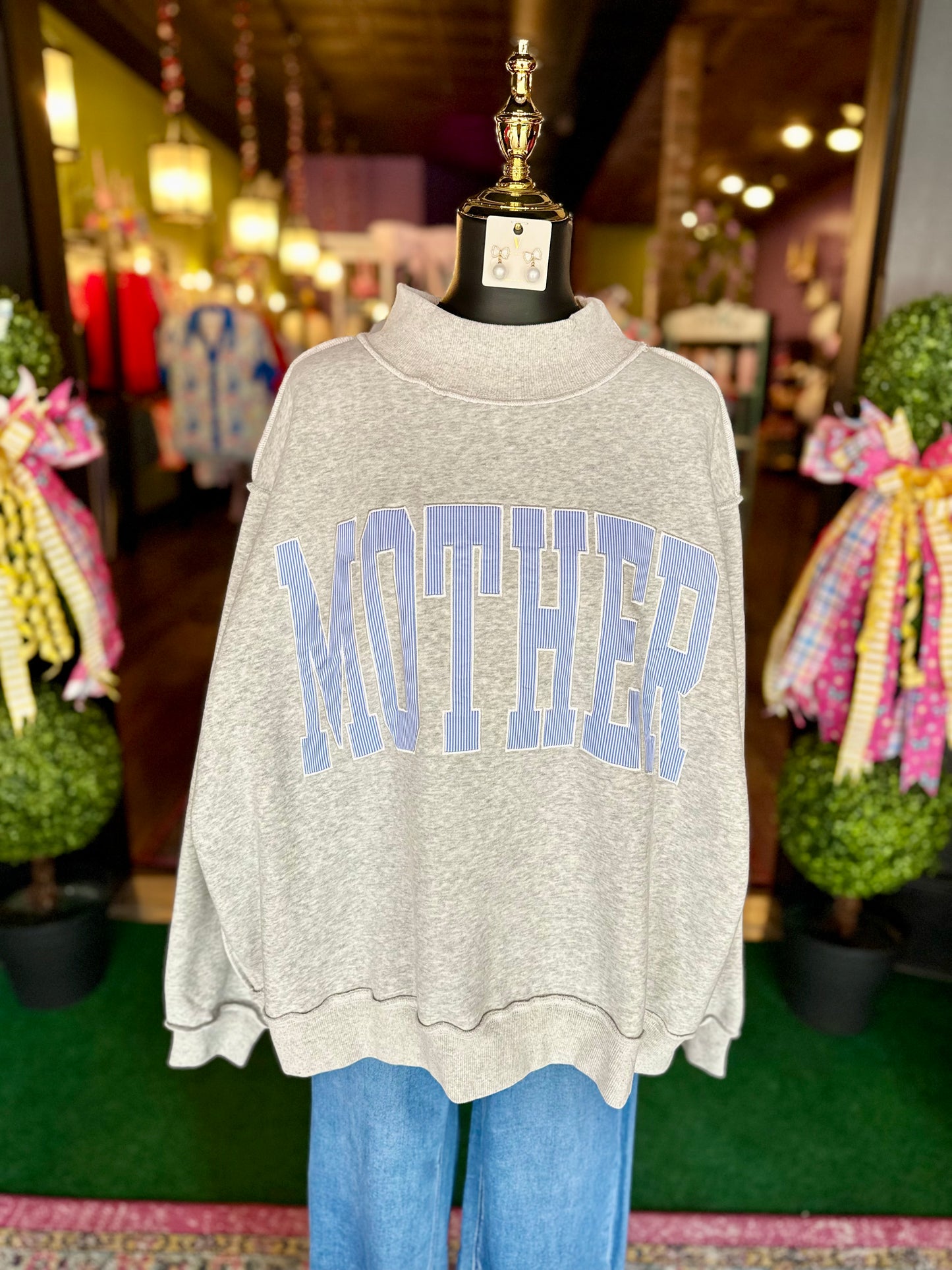 Mother Mockneck Sweatshirt