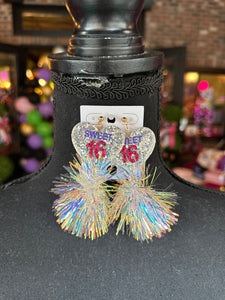 Sweet 16 Pompom earrings