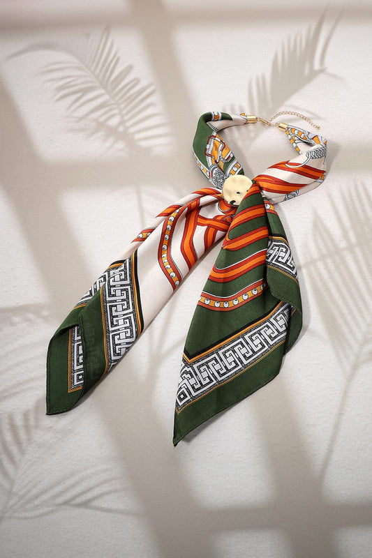 Fall Elegance Scarf Necklace