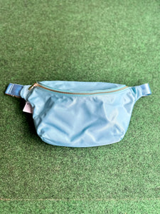 Light Blue Nylon Fanny Pack