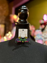 Load image into Gallery viewer, Mardi Gras Jester hat earrings
