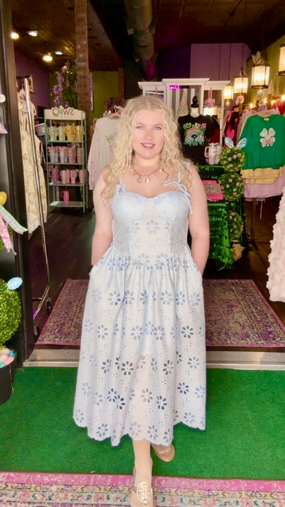 Bluebell Lace Midi Dress