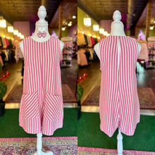 Load image into Gallery viewer, Stripe Knit Sleeveless Rompers
