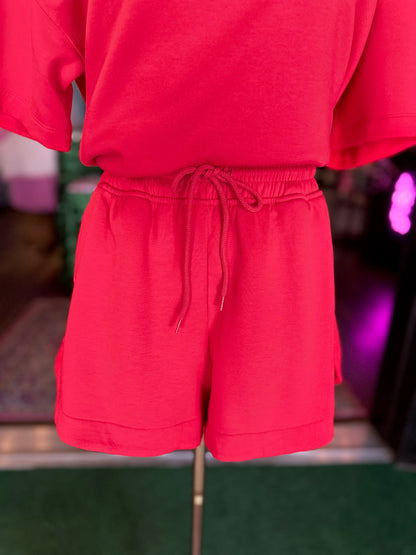 Ruby Scuba Top & Shorts Set