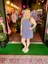 Load image into Gallery viewer, Stripe Knit Sleeveless Rompers
