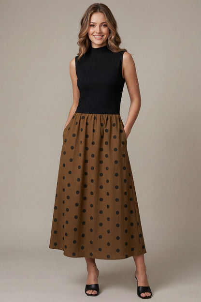 Mocha Moments Midi Dress