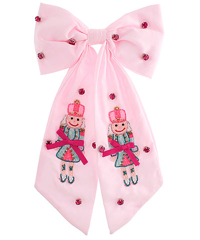 Christmas Nutcracker Bow Barrettes