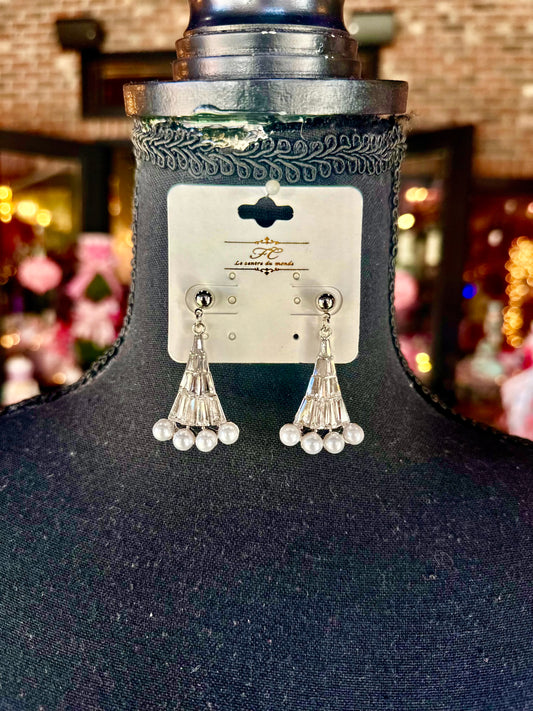Rhinestone & Pearl Dangles