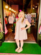Load image into Gallery viewer, Lavender Tweed Shift Dress
