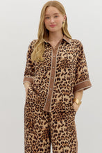 Load image into Gallery viewer, Leopard Print Button Up Top &amp; Pants Set

