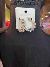 Load image into Gallery viewer, Gold &amp; Clear Hoops
