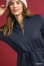 Load image into Gallery viewer, Cable Knit Quarter-Zip Mini Dresses
