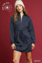 Load image into Gallery viewer, Cable Knit Quarter-Zip Mini Dresses
