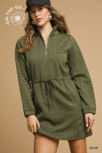 Load image into Gallery viewer, Cable Knit Quarter-Zip Mini Dresses
