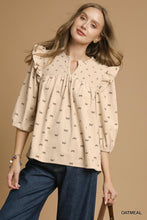 Load image into Gallery viewer, Bow Print Corduroy Top
