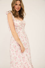 Load image into Gallery viewer, Floral Print Ruched Detail Maxi Dress
