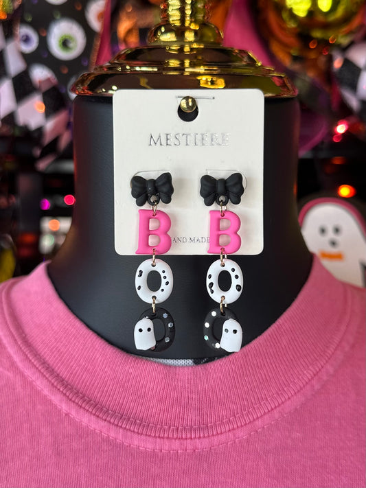 BOO Clay Earrings