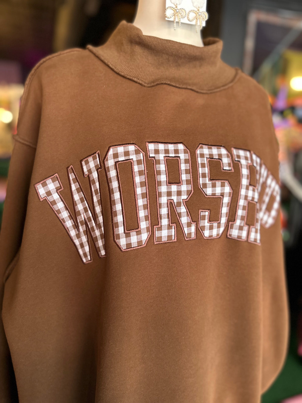 Worship Mock Neck Sweatshirt