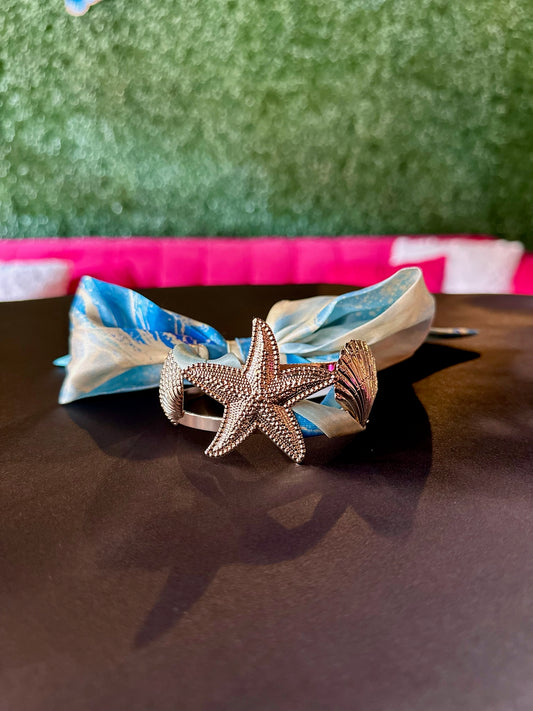 Sealife Scarf Gold Bangle