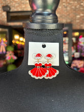 Load image into Gallery viewer, Mrs Claus Dress earrings
