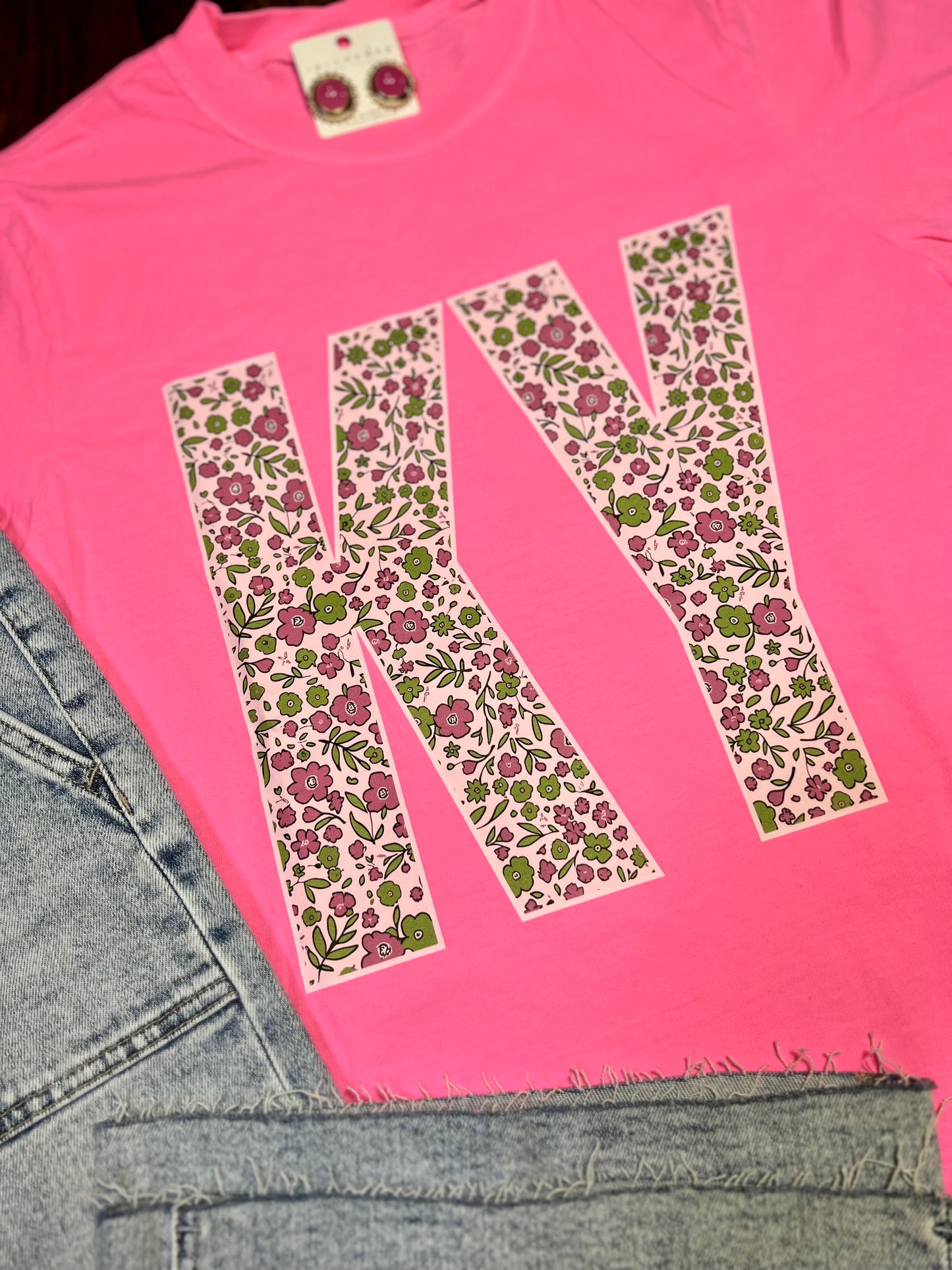 Ditsy Floral KY Comfort Colors T-Shirt