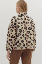 Load image into Gallery viewer, Leopard Print Quilted Coat
