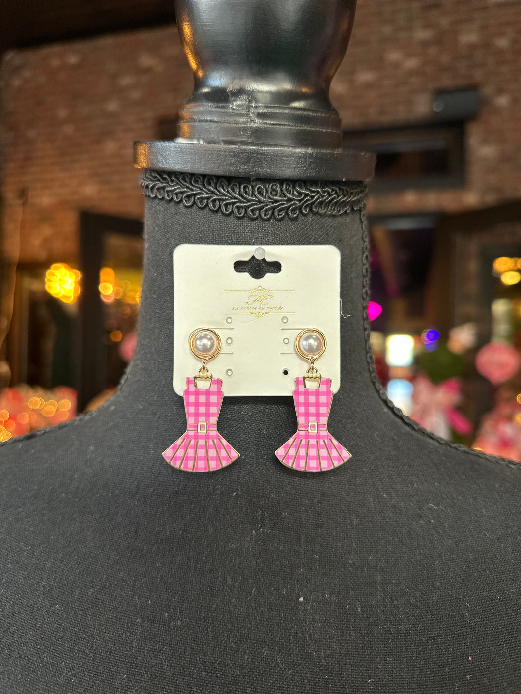 Barbie Dress earrings