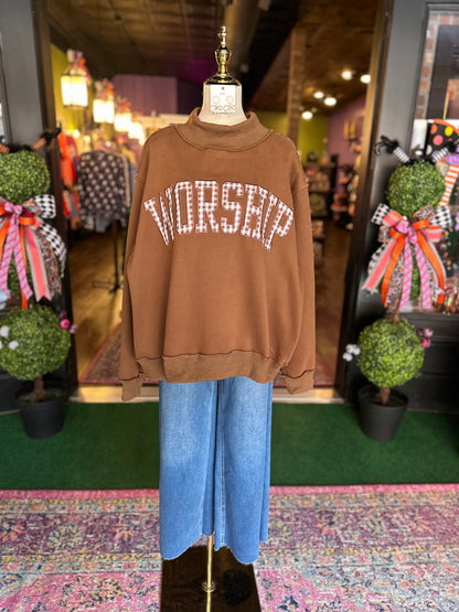 Worship Mock Neck Sweatshirt