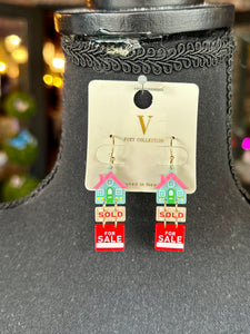 House For Sale earrings