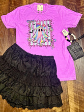 Load image into Gallery viewer, Comfort Colors Coquette Faux Iridescent Ghost T-Shirt
