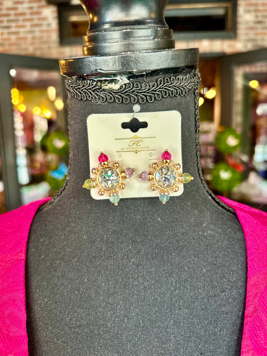 Multicolor Jewel Stud earrings