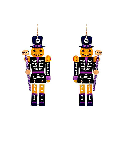Halloween Nutcracker Earrings