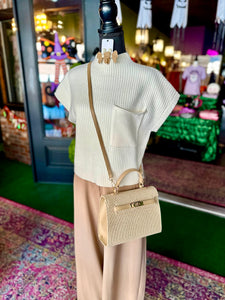 Adeline Straw Crossbody