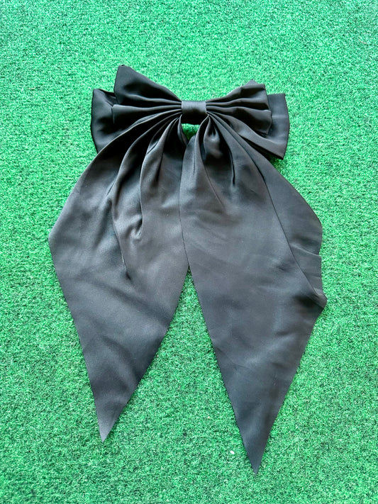 Black Bow Barrette