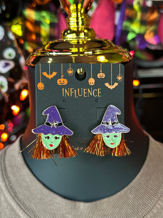 Halloween Witch Earrings