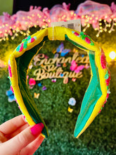 Load image into Gallery viewer, Yellow sequin headband
