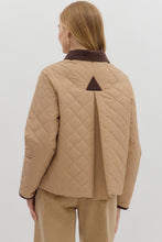 Load image into Gallery viewer, Diamond Quilted Long Sleeve Coat
