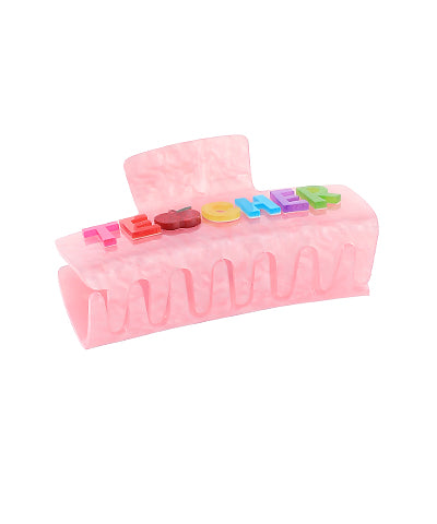 ‘TEACHER’ Hair Claw Clip
