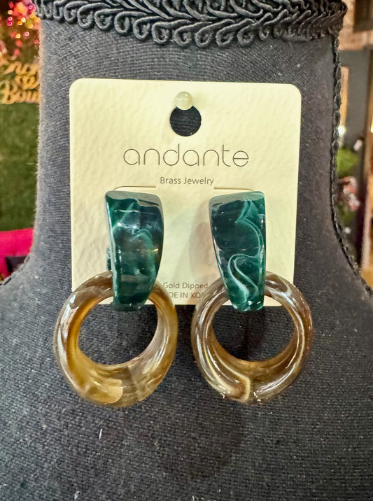 Ring Dangle Earrings